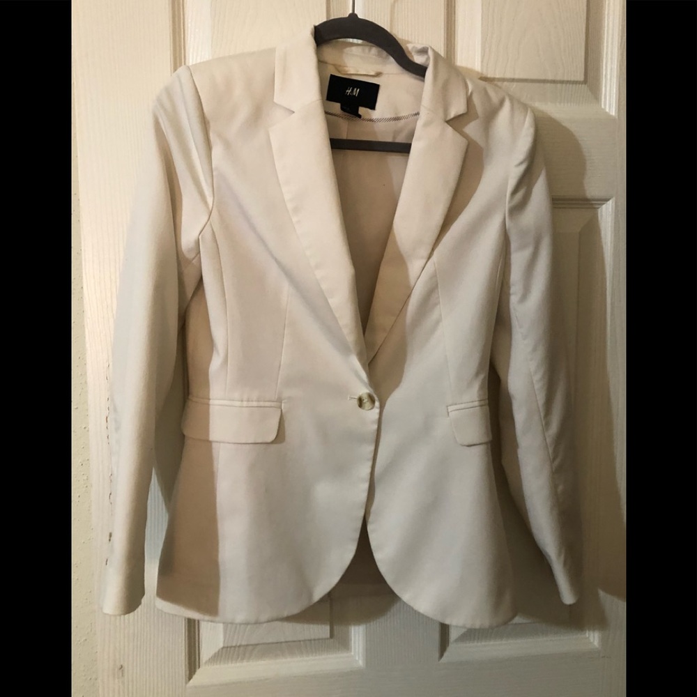 H&M ladies cream blazer